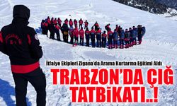 Trabzon’da Çığ Tatbikatı! İtfaiye Ekipleri Zigana’da Arama Kurtarma Eğitimi Aldı