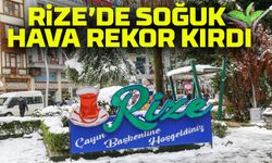 Rize’de Dondurucu Soğuk! Termometreler Rekor Seviyeye Düştü