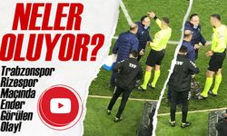 Trabzonspor-Rizespor Maçında Ender Görülen Olay! Hakem Sakatlandı