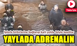 Kümbet Yaylası’nda Adrenalin Dolu Kar Rafting