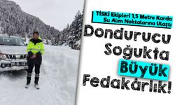 TİSKİ Ekiplerinden Kar Kış Demeden Büyük Mücadele! 1,5 Metre Karlı Yolda...