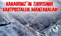 Karadeniz’in Zirvesinde Kartpostallık Manzaralar! Trabzon ve Rize Yaylaları Beyaza Büründü