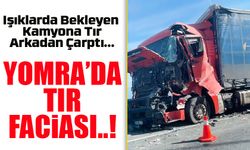 Yomra’da Dehşet Anları! Kırmızı Işıkta Bekleyen Kamyona TIR Çarptı