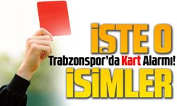 Trabzonspor’da Kart Alarmı! Hatayspor Maçında 6 Futbolcu Sınırda