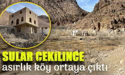 Baraj Suları Çekildi, Asırlık Köyün Kalıntıları Ortaya Çıktı