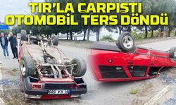 Akçakale'de Can Pazarı! TIR’a Çarpan Otomobil Takla Attı