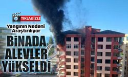 Rize’de Yıkılma Tehlikesi Nedeniyle Boşaltılan Binada Yangın Paniği