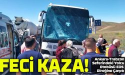Trabzon Otobüsü Kırıkkale'de Kaza Yaptı: EDS Direğini Devirip Karşı Şeride Geçti