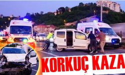 Araklı Tünel Çıkışında Korkutan Kaza! İkisi Çocuk 3 Kişi Yaralandı
