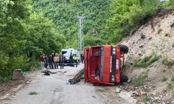Artvin'de iş makinesi kaza yaptı: 1 ölü