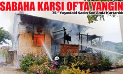 Of’ta Çıkan Ev Yangını Korku Dolu Anlar Yaşattı