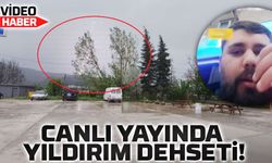 Canlı Yayında Yıldırım Dehşeti: Oyun Oynarken Binaya Yıldırım Düştü