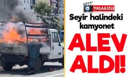 Artvin Hopa’da Seyir Halindeki Kamyonette Yangın: Kartonlar Alev Aldı!