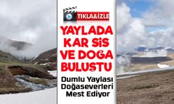 Bayburt’un 2.300 Rakımlı Dumlu Yaylasında Karlar Yeni Yeni Eriyor