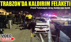 Trabzon’da Kaldırımda Yürürken Otomobilin Çarptığı Yaya Ağır Yaralandı