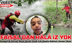 Uzungöl’de Dereye Düşen 9 Yaşındaki Faisal’ı Arama Çalışmaları 2’nci Gününde