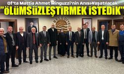 Mattia Ahmet Minguzzi'nin Adı Of'ta Yaşatılacak