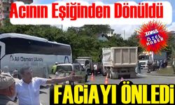 Facianın Eşiğinden Dönüldü: Belediye Otobüsüyle Kamyon Çarpıştı!