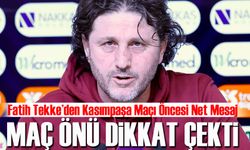 Fatih Tekke’den Kasımpaşa Maçı Öncesi Net Mesaj: “Az Hata, Mutlak 3 Puan!”