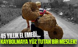 Kaybolmaya Yüz Tutan Bir Meslek! 45 Yıldır Dikenli Sarmaşıkla Balık Sepeti Örüyor