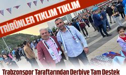 Tribünler Tıklım Tıklım! Trabzonspor Taraftarından Derbiye Tam Destek