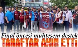 Gaziantep Bordo-Maviye Büründü! Trabzonspor Taraftarından Final Öncesi Muhteşem Destek