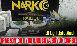 Trabzon’da Yasaklı Maddeye Büyük Darbe! Operasyonlarda 28 Kişi Takibe Alındı