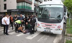 Samsun’da halk otobüsünün çarptığı yaya yaralandı