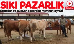 Bölgemizde kurban pazarlığında renkli anlar: Fiyatta anlaştılar, sarılıp helalleştiler