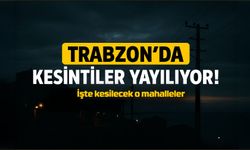Trabzon'da Elektrikler İlçe İlçe Kesiliyor, Mahalleler Karanlığa Bürünecek