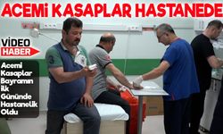 Samsun'da Acemi Kasaplar Bayramın İlk Gününde Hastanelik Oldu