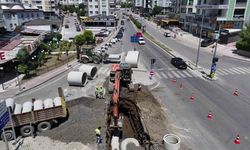Samsun’da 2 bin milimetrelik borularla altyapı çalışması