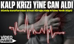 Düzköy Esnaflarından Erman Köroğlu Kalp Krizine Yenik Düştü