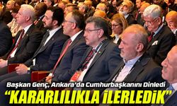 Başkan Genç, Ankara’da Cumhurbaşkanını Dinledi: “Projelerimizi Kararlılıkla Hayata Geçirdik”