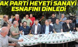 AK Parti Heyeti Tosun Sanayisi Esnafının Sorunlarını Yerinde Dinledi
