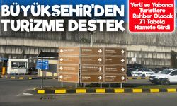 Trabzon Büyükşehir’den Turistlere Kolaylık: 71 Noktaya Yönlendirme Levhası