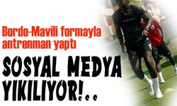 Bordo-Mavili formayla antrenman yaptı. Sosyal Medya Karıştı!