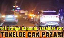 Araklı Tünelinde Zincirleme Kaza! Yol Trafiğe Kapandı, Yaralılar Var