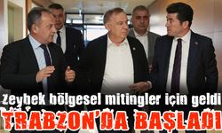 CHP Genel Başkan Yardımcısı Zeybek bölgesel mitingler için Trabzon'a geldi