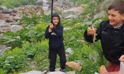 İlk Balıklarını Tuttular! Miniklerin Sevinci Kameralarda