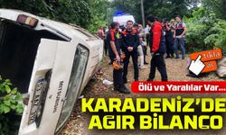 Rize’de minibüs yamaçtan yuvarlandı: 2 ölü, 3 yaralı