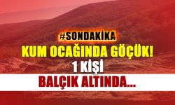 Kum Ocağında Göçük! 1 Kişi Balçık İçinde Kaldı...