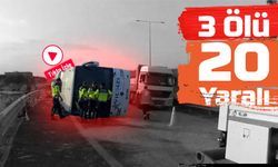 Otoyolda Feci Kaza! Yolcu Otobüsü Devrildi, Can Kaybı Var