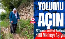 Bölgemizde İsyan: 70 Yaşındaki Kadın, 400 Metrelik Patika Yol İçin Yetkililere Seslendi!