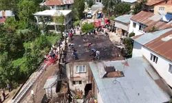Şiran’da çatı yangını korkuttu