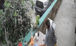 14 defa aynı iş yerinden hırsızlık güvenlik kamerasında