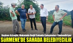 Başkan Hüseyin Azizoğlu, Makamda Değil Sahada Çalışmaları Yönlendiriyor