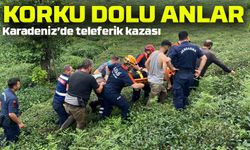 Rize’de ilkel teleferik kazası: Çay bahçesinde yaralandı