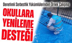 Denetimli Serbestlik Yükümlülerinden Örnek Çalışma: Okullara Yenileme Desteği