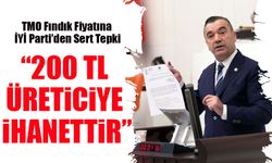 İYİ Parti Trabzon Milletvekili Aydın’dan fındık fiyatına tepki: “Üretici hayal kırıklığı yaşıyor”